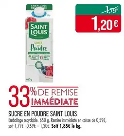 Match Sucre en poudre saint louis offre