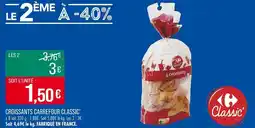 Match Croissants carrefour classic offre