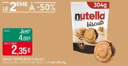Match Biscuits fourrés nutella biscuits offre