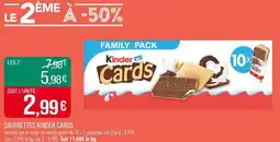 Match Gaufrettes kinder cards offre