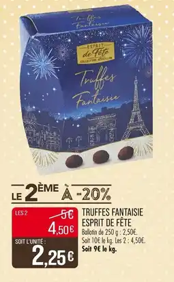 Match Truffes fantaisie esprit de fête offre