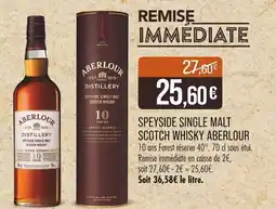 Match Speyside single malt scotch whisky aberlour offre