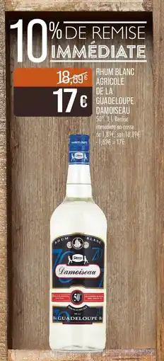 Match Rhum blanc agricole de la guadeloupe damoiseau offre