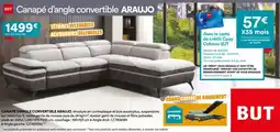 BUT Canapé d'angle convertible araujo offre