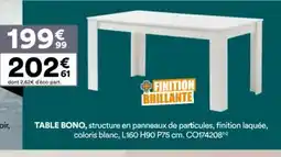 BUT Table bono offre