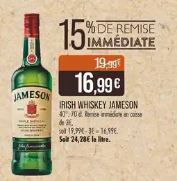 Match Irish whiskey jameson offre