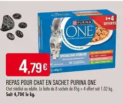 Match Repas pour chat en sachet purina one offre