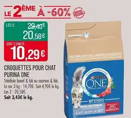 Match Croquettes pour chat purina one offre