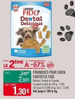 Match Friandises pour chien funtastix fido offre
