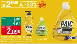 Match Liquide vaisselle paic intense pro offre