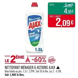 Match Nettoyant ménager 5 actions ajax offre