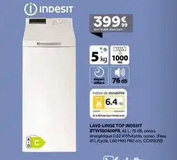 BUT Lave-linge top indesit offre