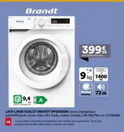 BUT Lave-linge hublot brandt offre