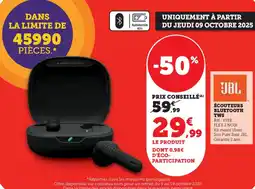U Express JBL ÉCOUTEURS BLUETOOTH TWS offre