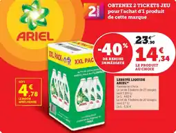 U Express Lessive liquide ariel offre