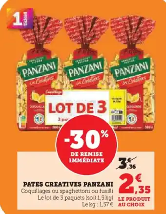 U Express Pates creatives panzani offre