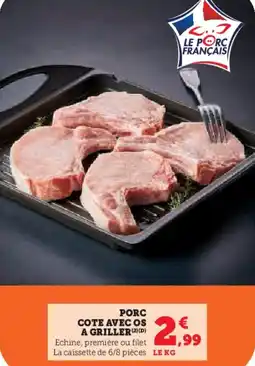 U Express Por cote avec os a griller offre