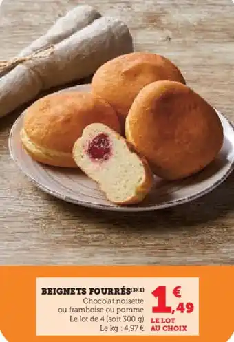 U Express Beignets fourrés offre