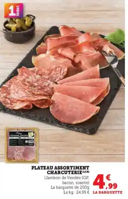 U Express Plateau assortiment charcuterie offre