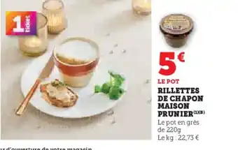 U Express Rillettes de chapon maison prunier offre
