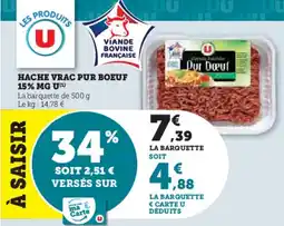 U Express Hache vrac pur boeuf offre