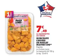 U Express Morceaux choisis de poulet maitre coq offre
