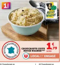 Super U MEYER WAGNER Choucroute cuite offre