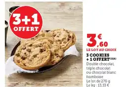 Super U 3 cookies offre