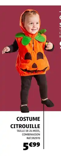 Gifi Costume citrouille offre