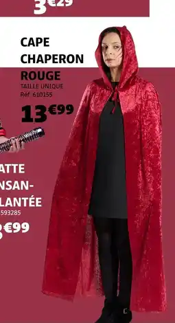 Gifi Cape chaperon rouge offre
