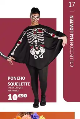 Gifi Poncho squelette offre