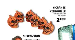 Gifi 6 crânes citrouille offre