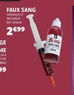 Gifi Faux sang offre