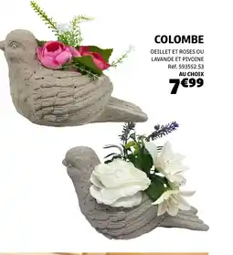 Gifi Colombe oeillet et roses ou lavande et pivoine offre