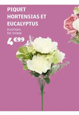 Gifi Piquet hortensias et eucalyptus offre