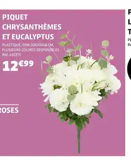 Gifi Piquet chrysanthèmes et eucalyptus offre