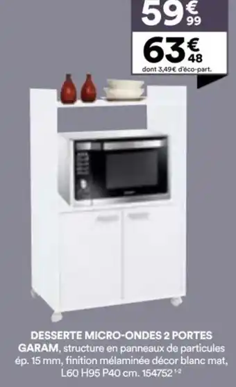 BUT Desserte micro-ondes 2 portes garam offre