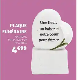 Gifi Plaque funéraire offre