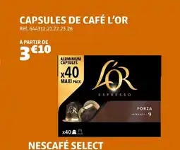 Gifi L'OR Capsules de café offre