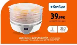 Darty SURFLINE Déshydrateur S350DA offre