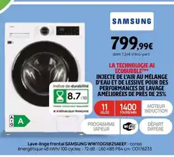 Darty SAMSUNG Lave-linge frontal WW11DG5B25AEEF offre