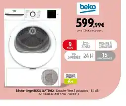 Darty BEKO Sèche-linge SLFT1912 offre