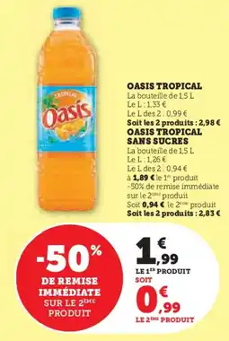 U Express Oasis tropical offre