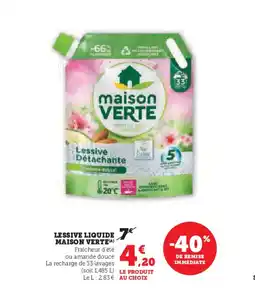 U Express Lessive liquide maison verte offre