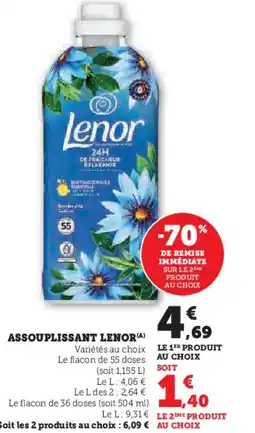 U Express Assouplissant lenor offre