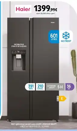 Darty HAIER Réfrigérateur américain HSW59F18EIPT offre