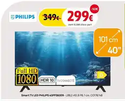 Darty PHILIPS Smart TV LED 40PFS6009 offre
