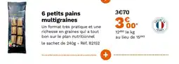 Picard 6 petits pains multigraines offre