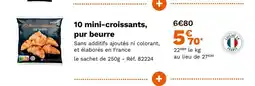 Picard 10 mini-croissants, pur beurre offre