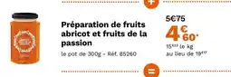 Picard Préparation de fruits abricot et fruits de la passion offre